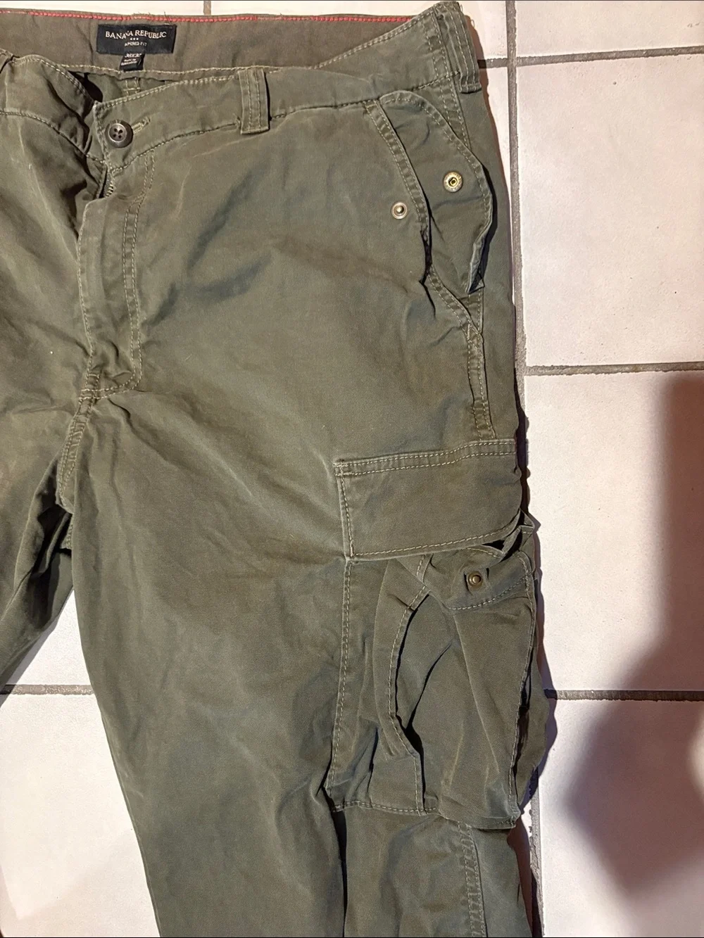Banana Republic Olive Cargo Utility Pants 36x32